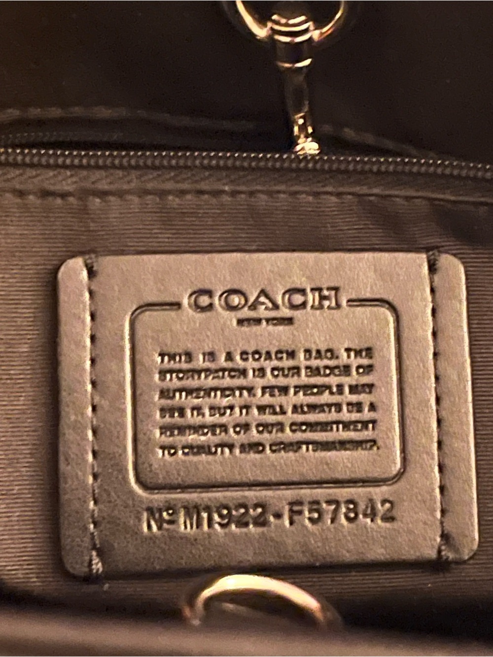 Coach Black/Charcoal Signature Monologue Dome Satchel - Picture 7 of 10